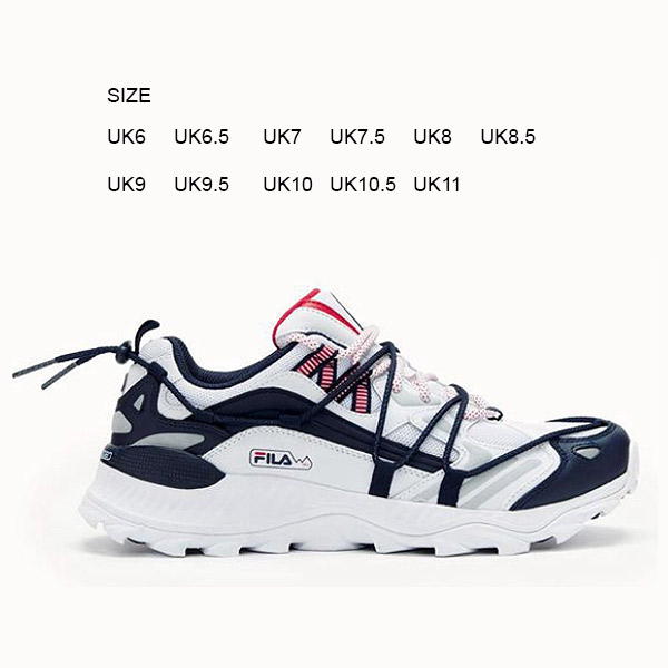 FILA TRAINERS SHOE MALAYSIA - FILA EXPEDITIONER MEN WHITE / NAVY / RED, VYFO-47392